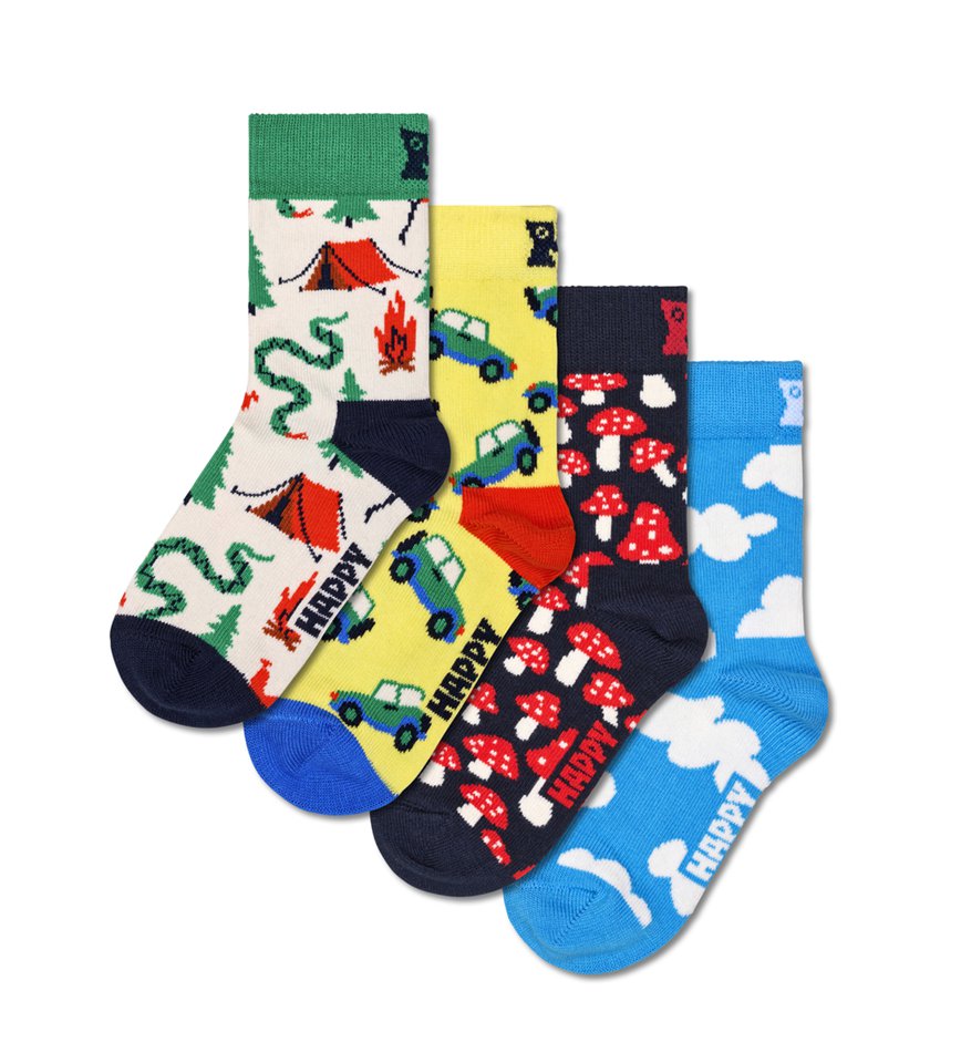 Gift Set Happy Socks 4-Pack Little Camper | KEN-9182481