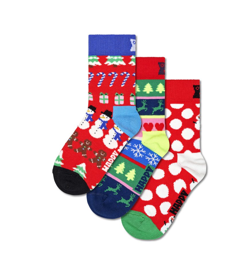 Gift Set Happy Socks 3-Pack X-mas Sweater | RRY-9876229