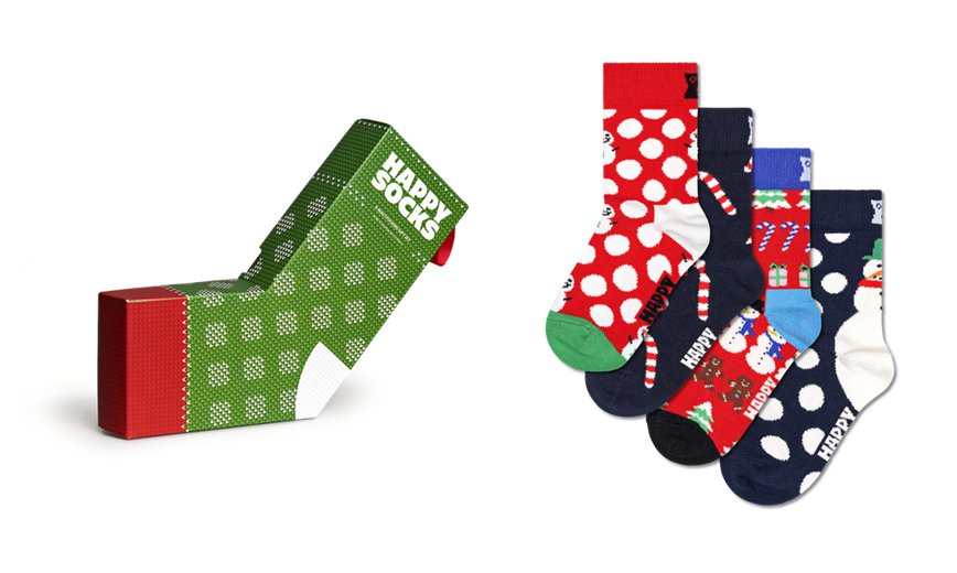 Gift Set Happy Socks 4-Pack X-Mas Stocking | YUQ-3849972