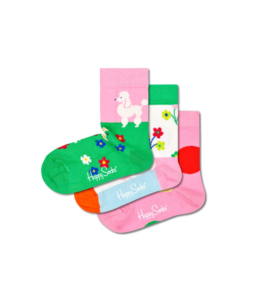 Gift Set Happy Socks 3-Pack Flower | EFC-1127819