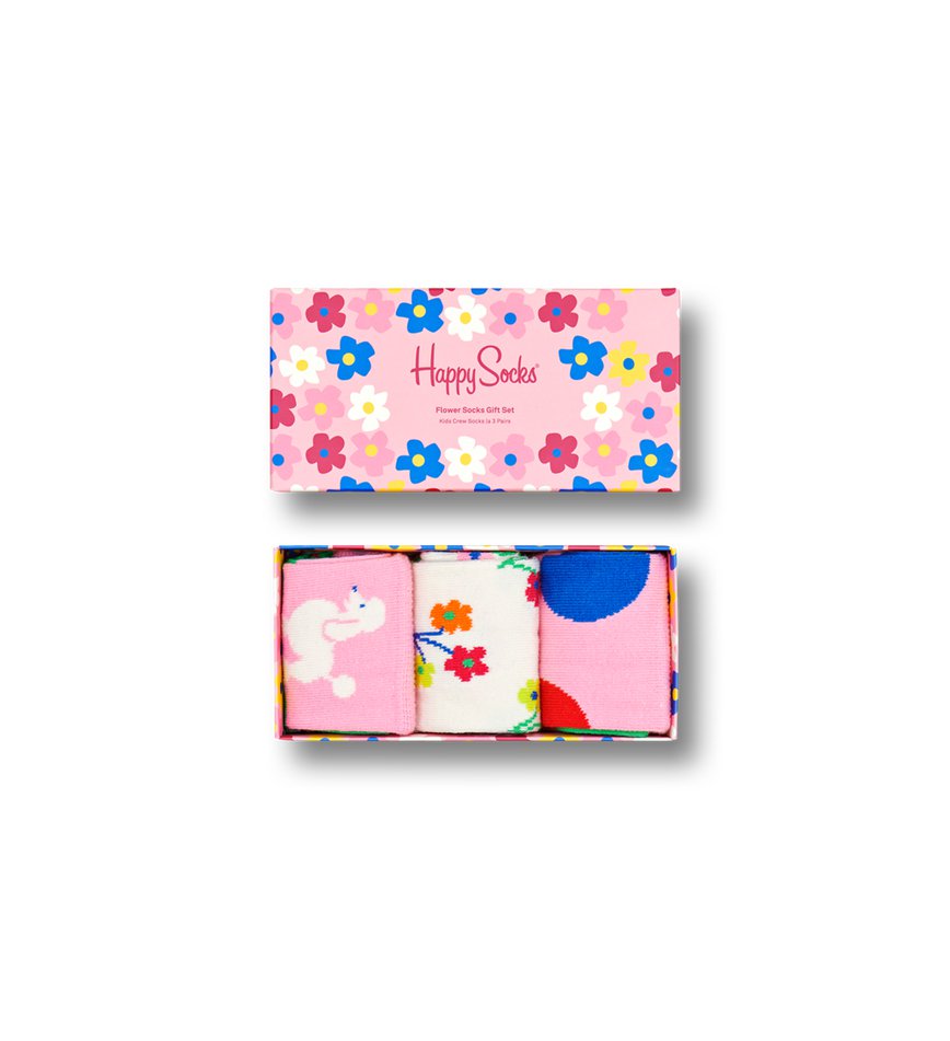 Gift Set Happy Socks 3-Pack Flower | EFC-1127819