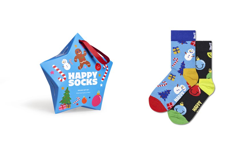 Gift Set Happy Socks 2-Pack Holiday Socks | XNL-0804851