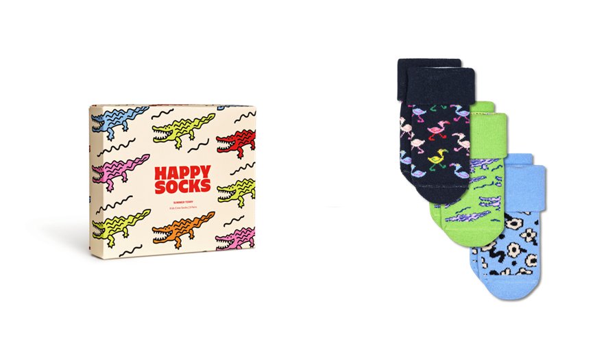 Gift Set Happy Socks 3-Pack Summer Terry | RHH-0255611