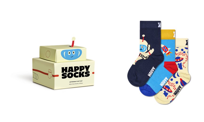 Gift Set Happy Socks 3-Pack Astronaut | EJU-0871121