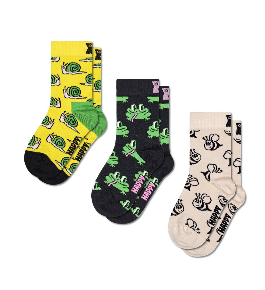 Chaussette Happy Socks 3-Pack Small Friends | HQE-7247935