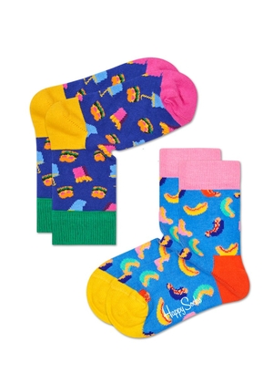 Chaussette Happy Socks 2-Pack Hamburger | HFX-5054766