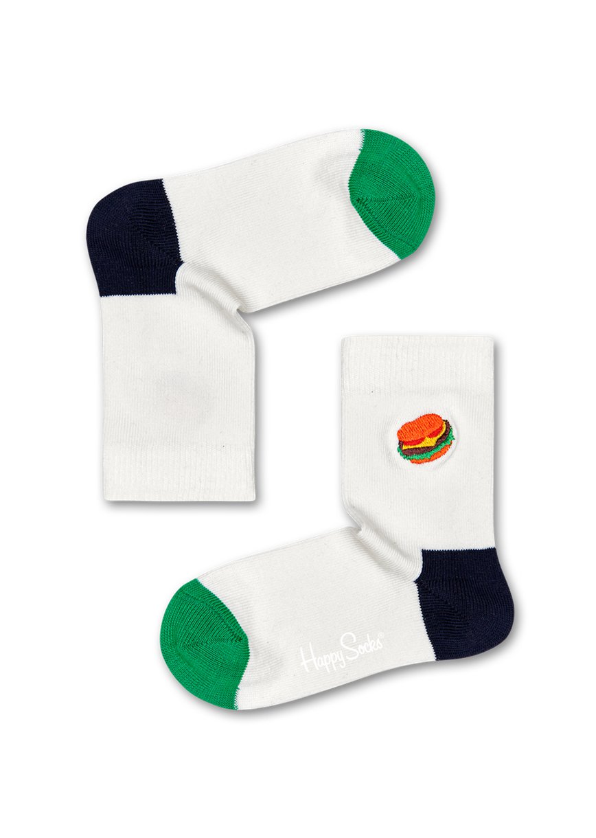 Chaussette Happy Socks Hamburger Embroidery | UAK-9199957