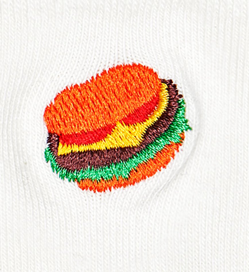 Chaussette Happy Socks Hamburger Embroidery | UAK-9199957