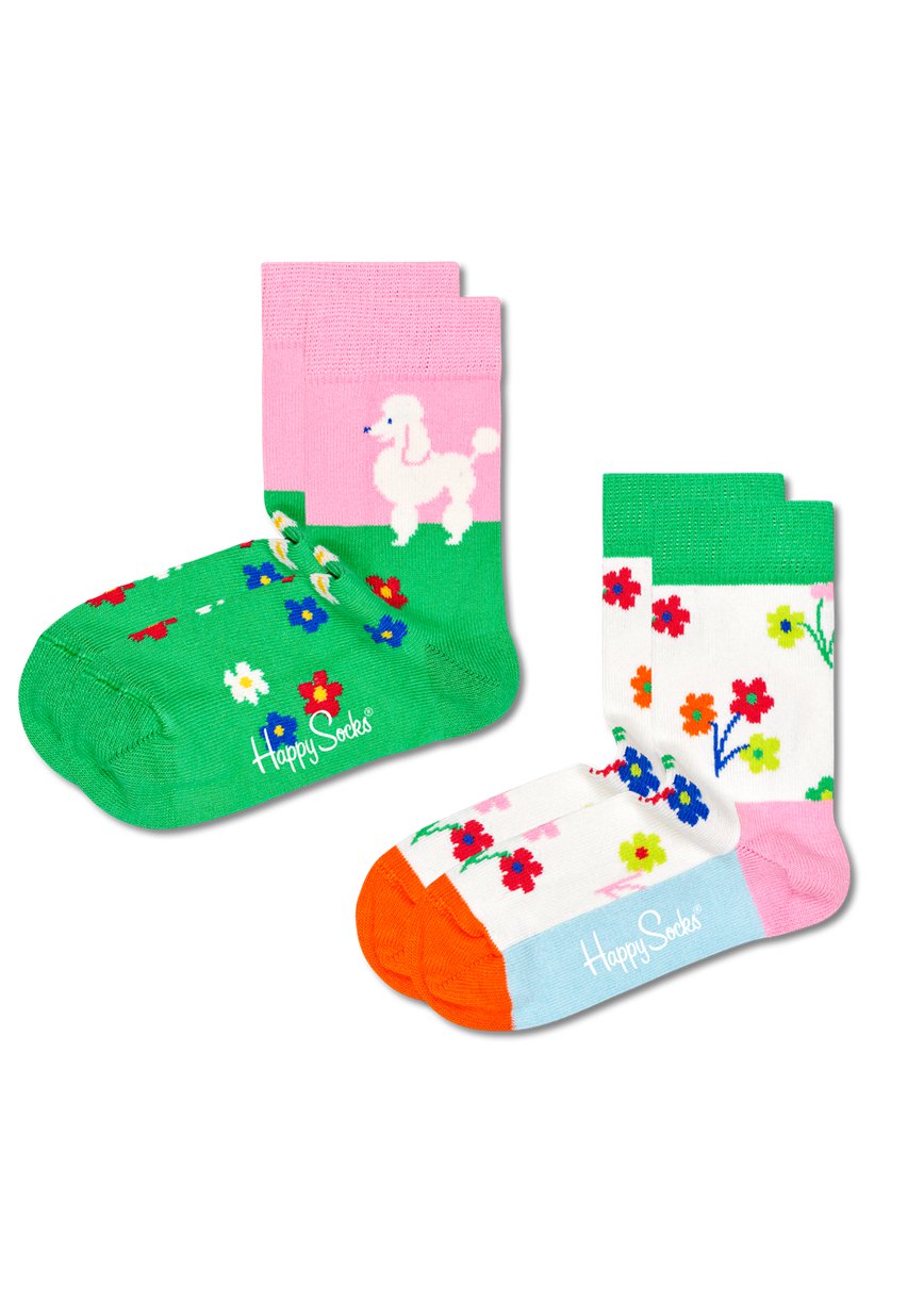 Chaussette Happy Socks 2-Pack Poodle & Flowers | JSW-1144901