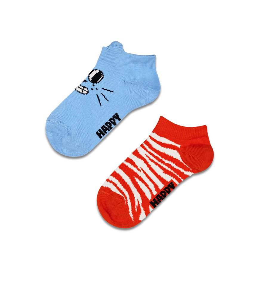 Chaussette Happy Socks 2-Pack Low Cat | WQJ-5490217