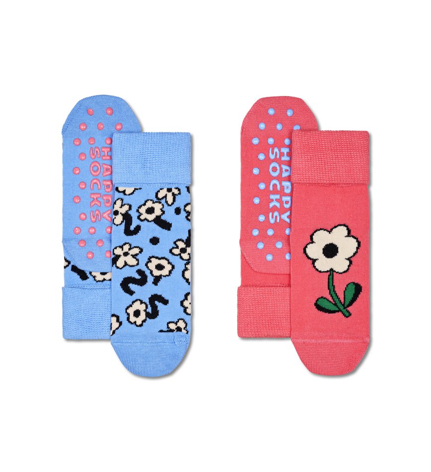 Chaussette Happy Socks 2-Pack Flower Anti-Slip | GNB-7142037