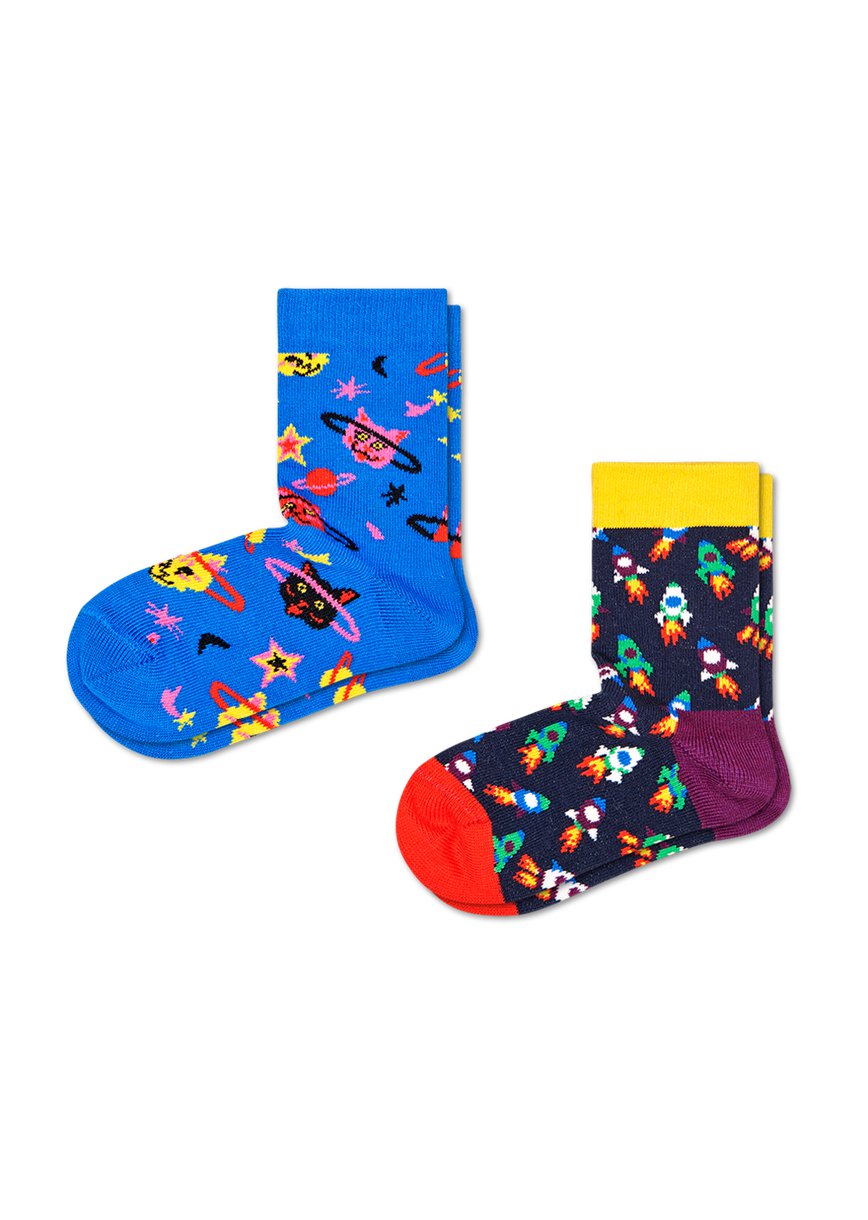 Chaussette Happy Socks 2-Pack Space Cat | YKZ-3806819