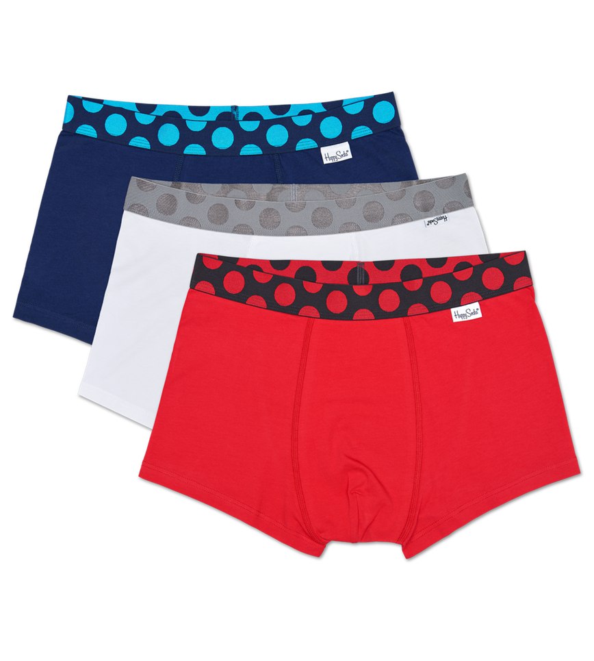 Sous Vêtement Happy Socks 3-Pack Pop Trunks | IJP-3534651