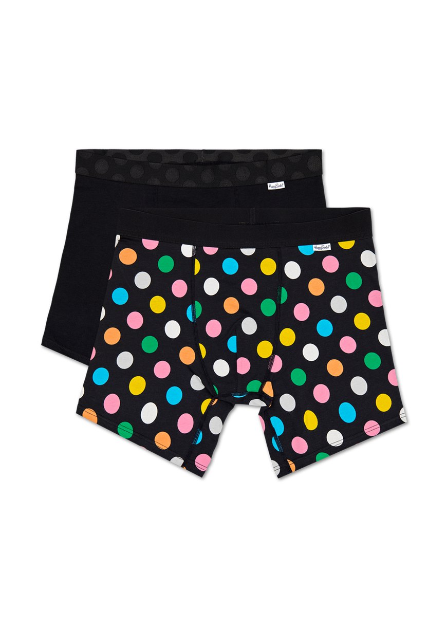 Sous Vêtement Happy Socks 2-Pack Big Dot Boxer Brief | DWB-1341744