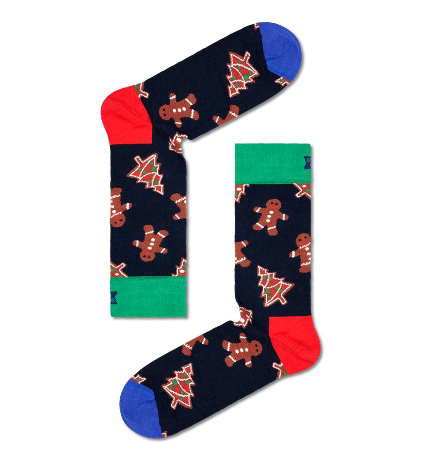 Gift Set Happy Socks 1-Pack Gingerbread Cookies Socks | XJT-9797972