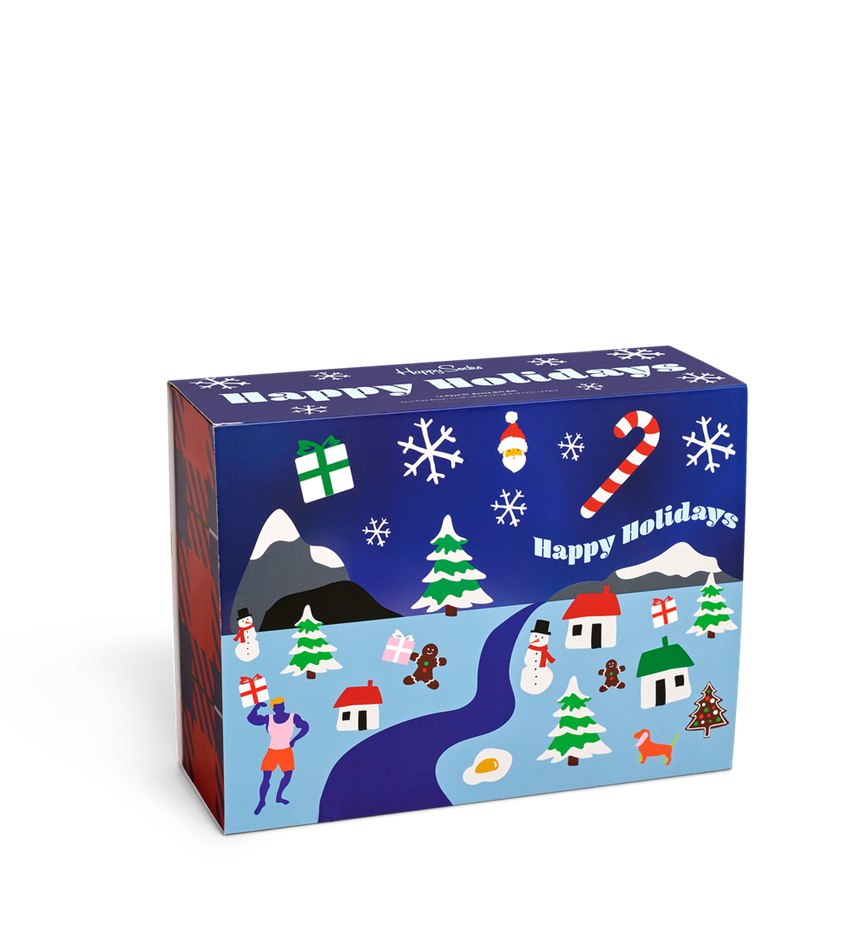 Gift Set Happy Socks 12-Pack 12 Days Of Christmas Socks | RRW-8904981