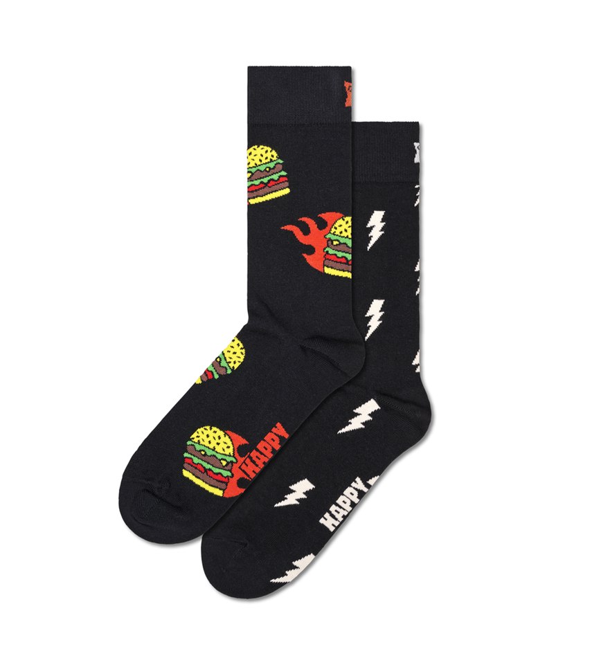 Gift Set Happy Socks 2-Pack Blast Off Burger Socks | HYP-3676525