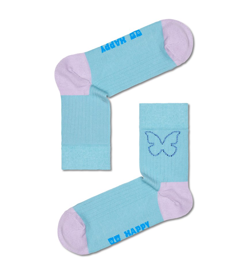 Gift Set Happy Socks 2-Pack Butterfly And Blue Socks | GLL-8490152