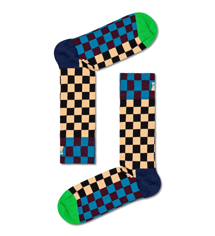 Gift Set Happy Socks 3-Pack Check It Out Socks | AZA-2038470