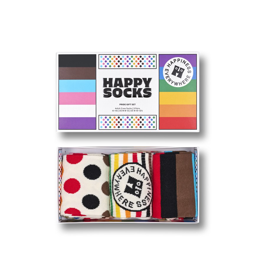 Gift Set Happy Socks 3-Pack Pride Socks | NNL-4497615