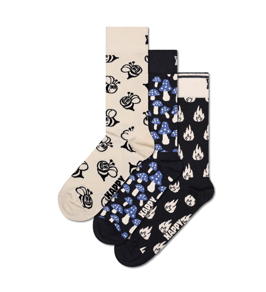 Gift Set Happy Socks 3-Pack Monochrome Magic Socks | PCT-3480719