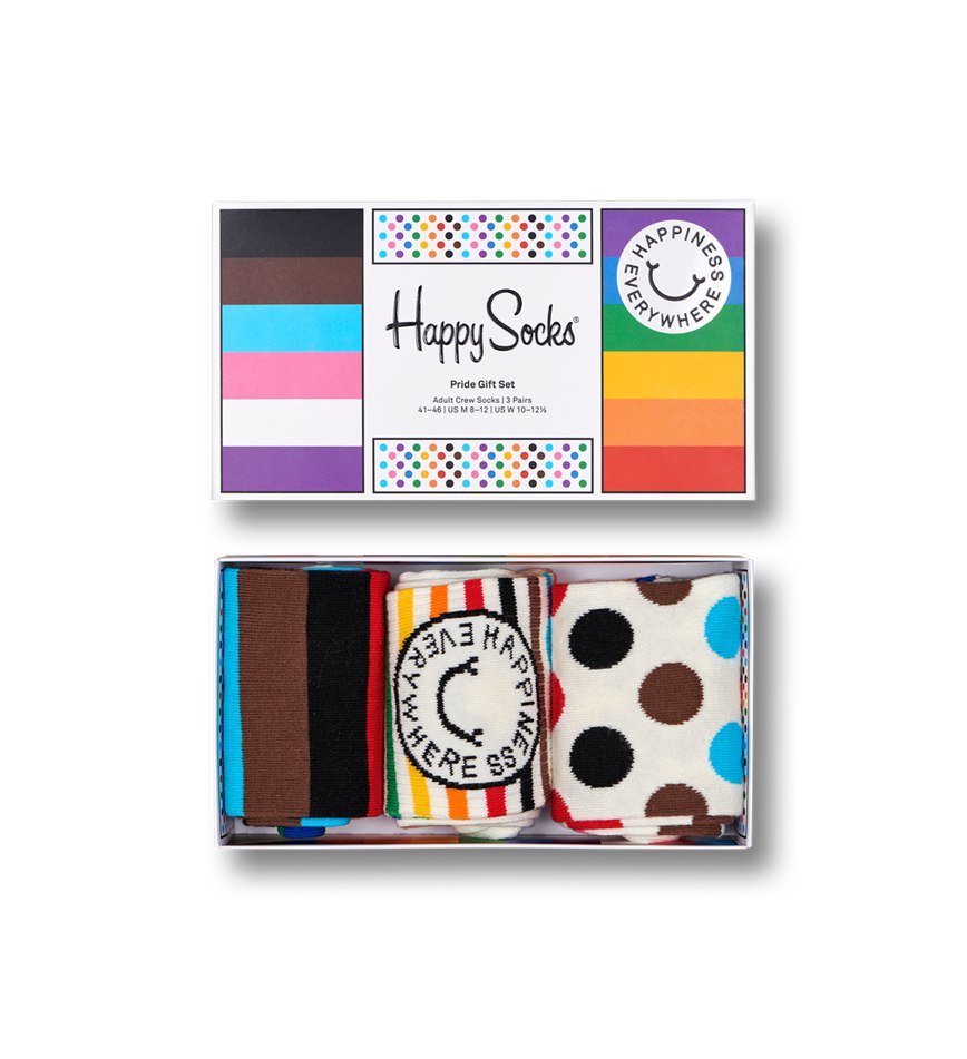 Gift Set Happy Socks 3-Pack Pride Socks | ALL-7150600