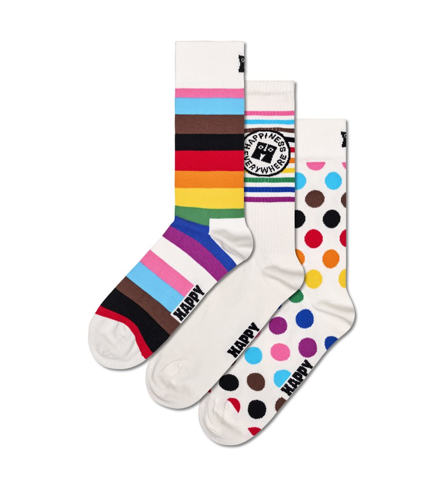 Gift Set Happy Socks 3-Pack Pride Socks | NNL-4497615