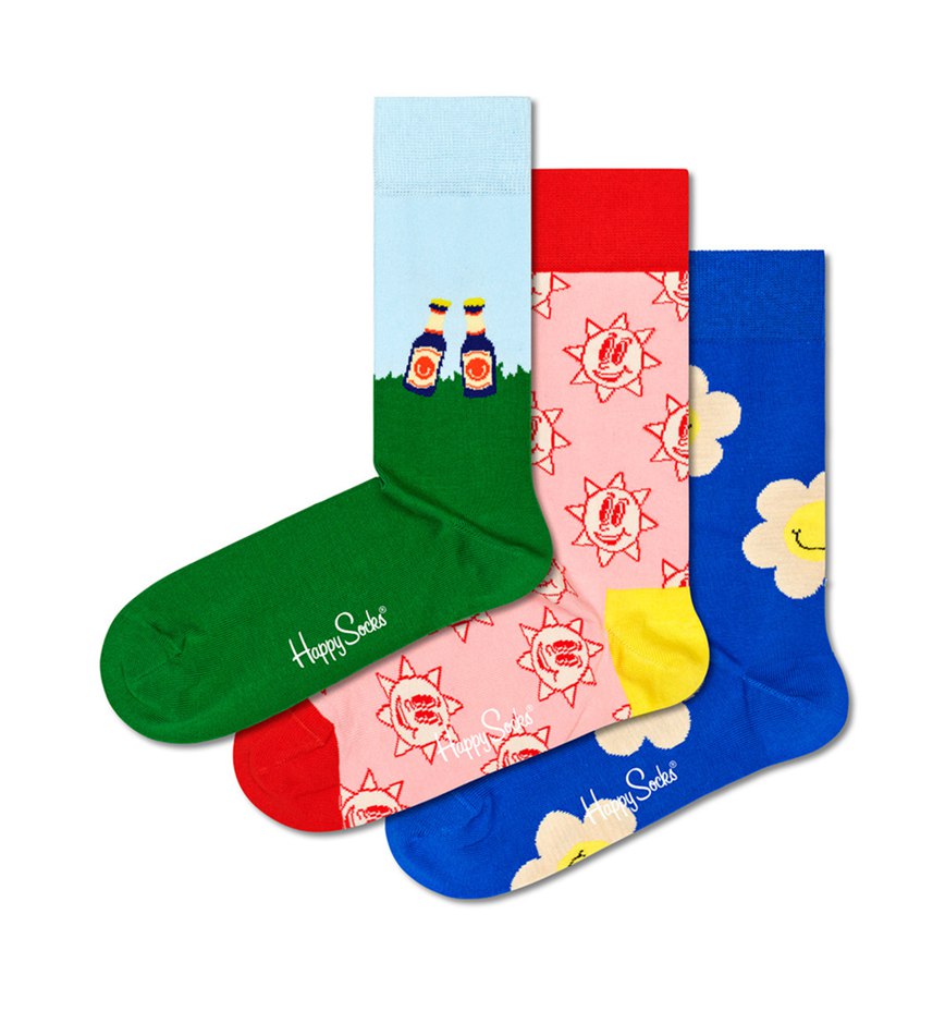 Gift Set Happy Socks 3-Pack Picnic Time Socks | MUN-7091273