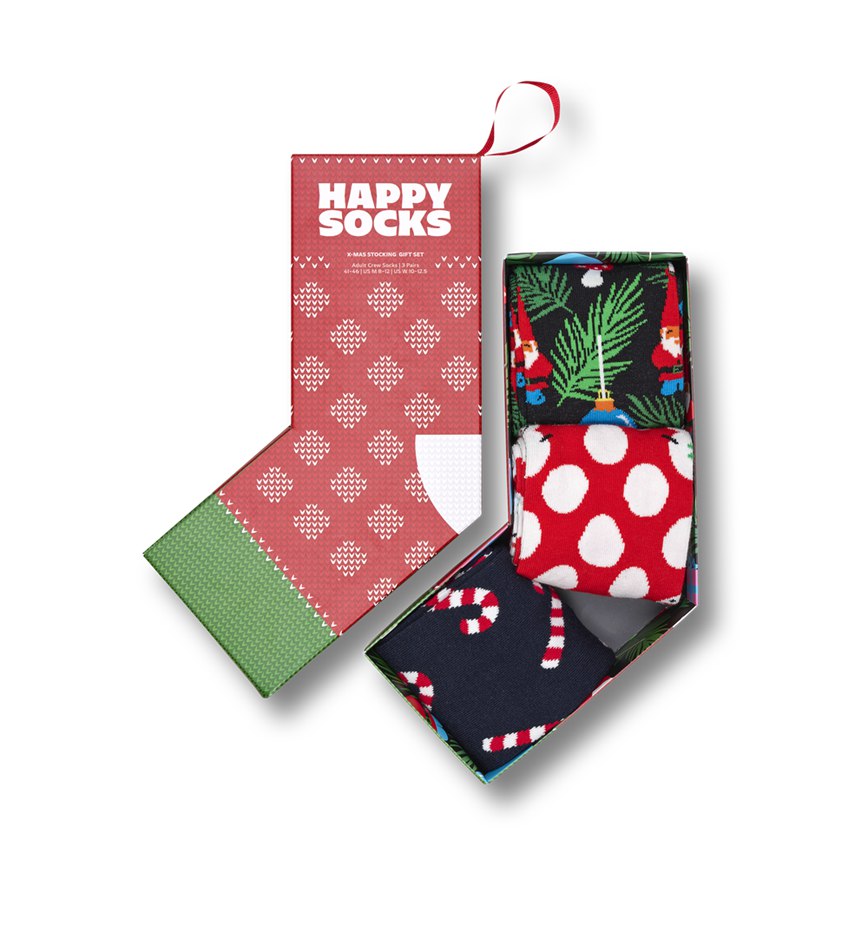 Gift Set Happy Socks 3-Pack X-Mas Stocking Socks | BUK-5509057