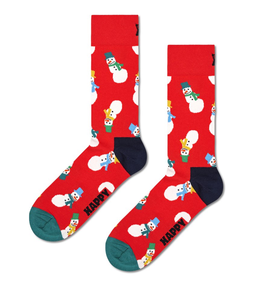 Gift Set Happy Socks 3-Pack Snowman Socks | BPW-0177411