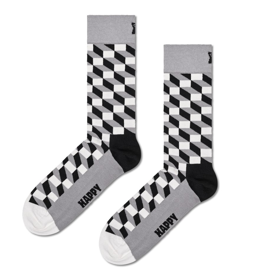 Gift Set Happy Socks 4-Pack Classic Black & White Socks | BTK-6155744