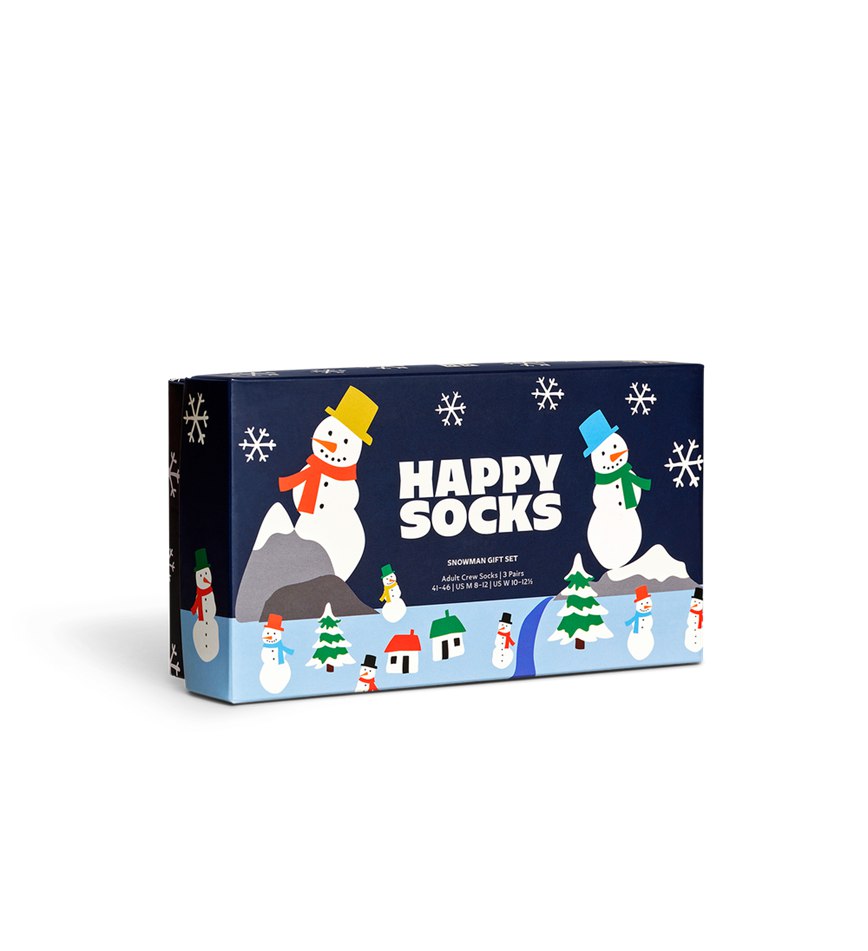 Gift Set Happy Socks 3-Pack Snowman Socks | BPW-0177411