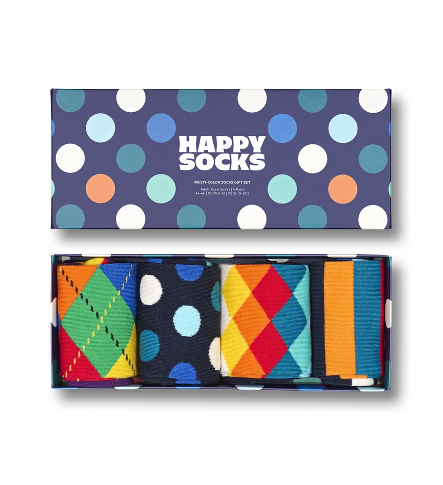 Gift Set Happy Socks 4-Pack Multi-Color Socks | CMJ-3768703