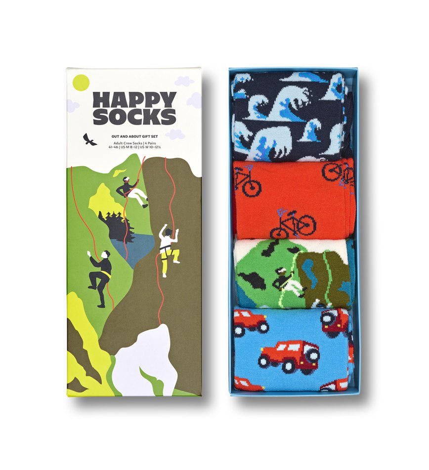 Gift Set Happy Socks 4-Pack Out And About Socks | ZDS-4521914