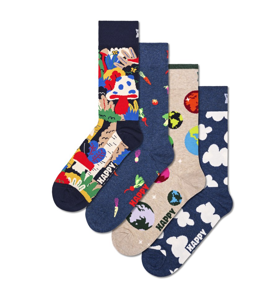 Gift Set Happy Socks 4-Pack Wild And Free Socks | MJM-1844163