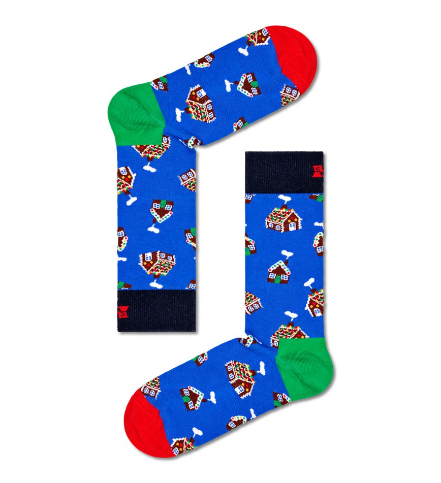 Gift Set Happy Socks 4-Pack Gingerbread Socks | STL-6011077