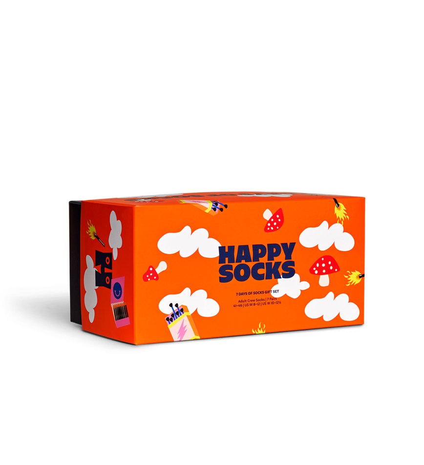 Gift Set Happy Socks 7-Pack A Wild Week Socks | HCA-0507956