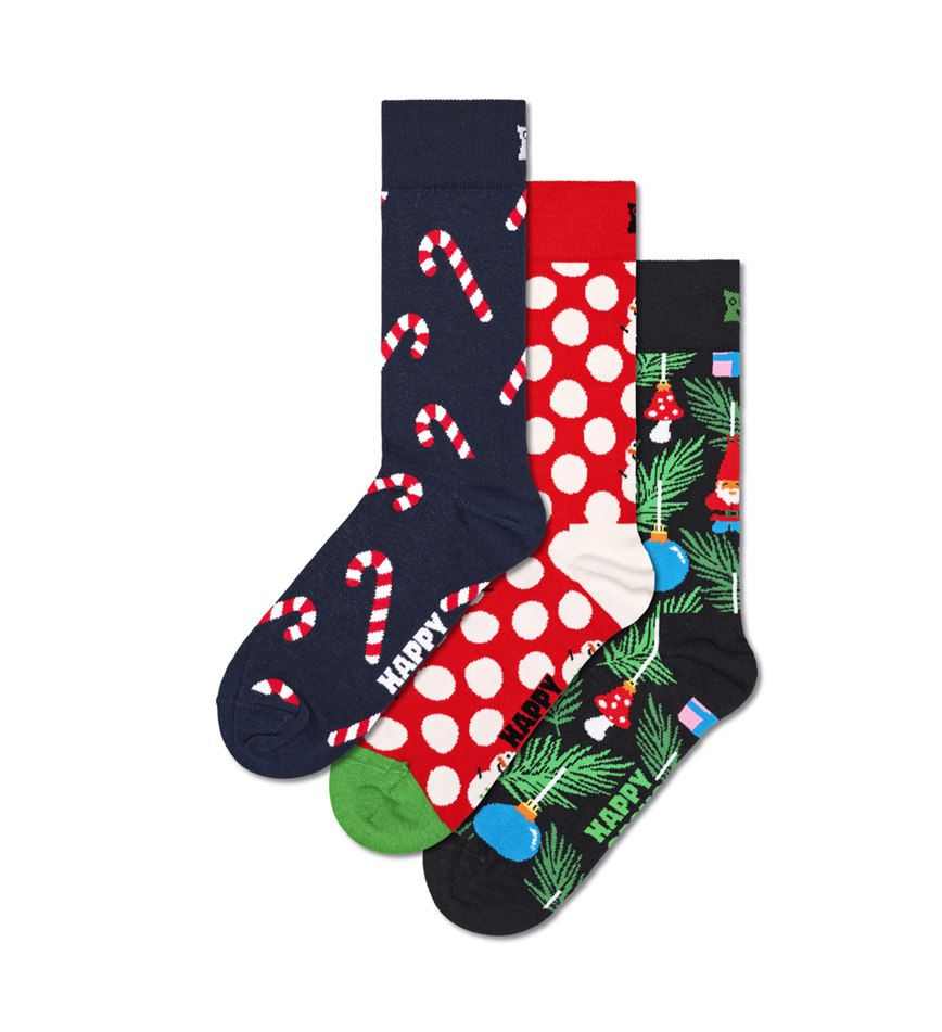 Gift Set Happy Socks 3-Pack X-Mas Stocking Socks | BUK-5509057