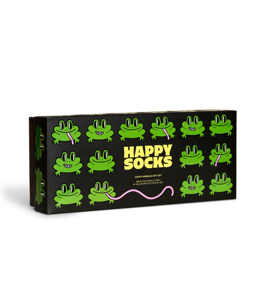 Gift Set Happy Socks 4-Pack Happy Animals Socks | QJK-0896547