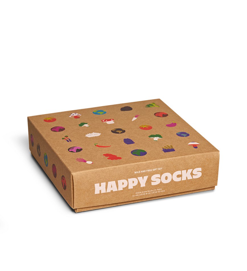 Gift Set Happy Socks 4-Pack Wild And Free Socks | MJM-1844163