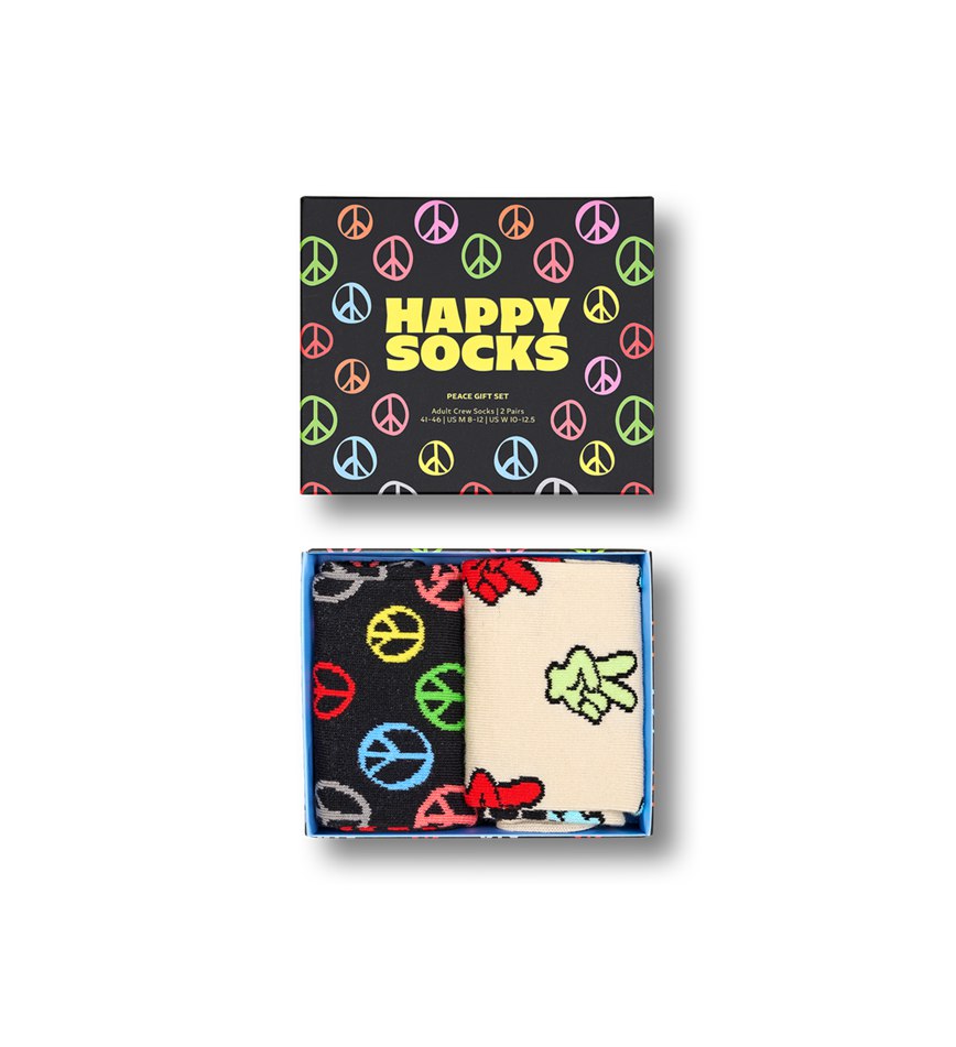 Gift Set Happy Socks 2-Pack Peace Socks | NLO-6743665