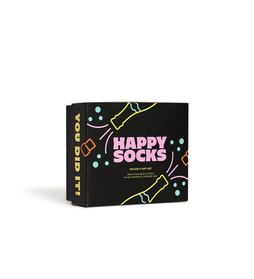 Gift Set Happy Socks 2-Pack You Did It Socks | HRU-5967762