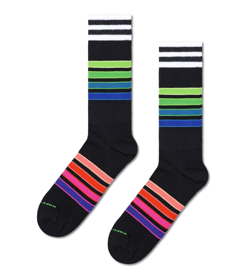 Gift Set Happy Socks 2-Pack Stripe Sneaker Socks | COM-7022545