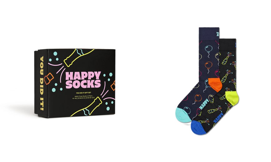 Gift Set Happy Socks 2-Pack You Did It Socks | HRU-5967762