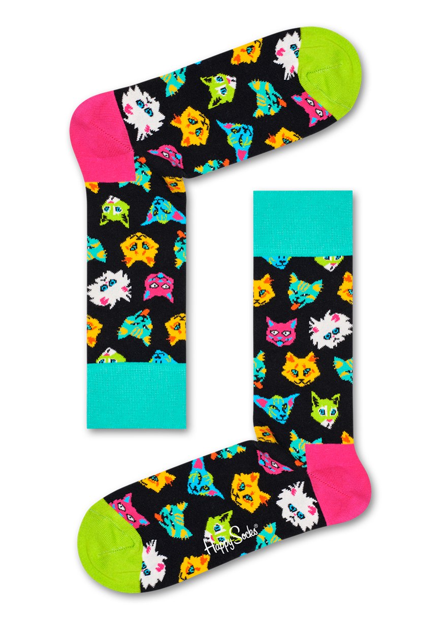 Gift Set Happy Socks 2-Pack Cat | VVW-1085631