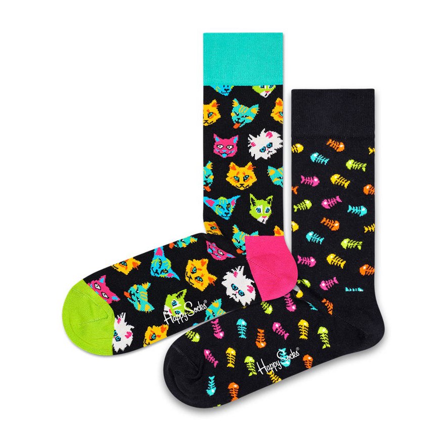 Gift Set Happy Socks 2-Pack Cat Lover | PJE-2079163