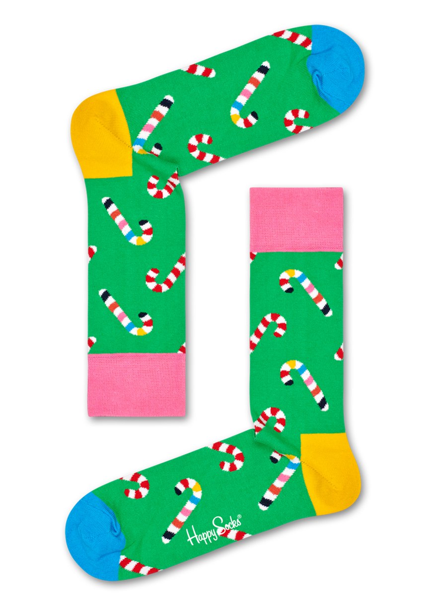 Gift Set Happy Socks 2-Pack Christmas Cracker Candy Cane | EWY-7455226