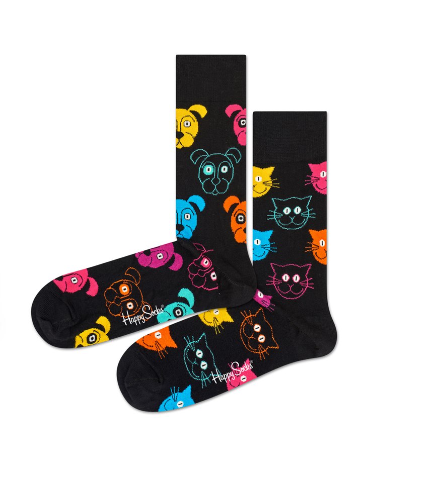 Gift Set Happy Socks 2-Pack Cat Vs Dog | FAP-9344855