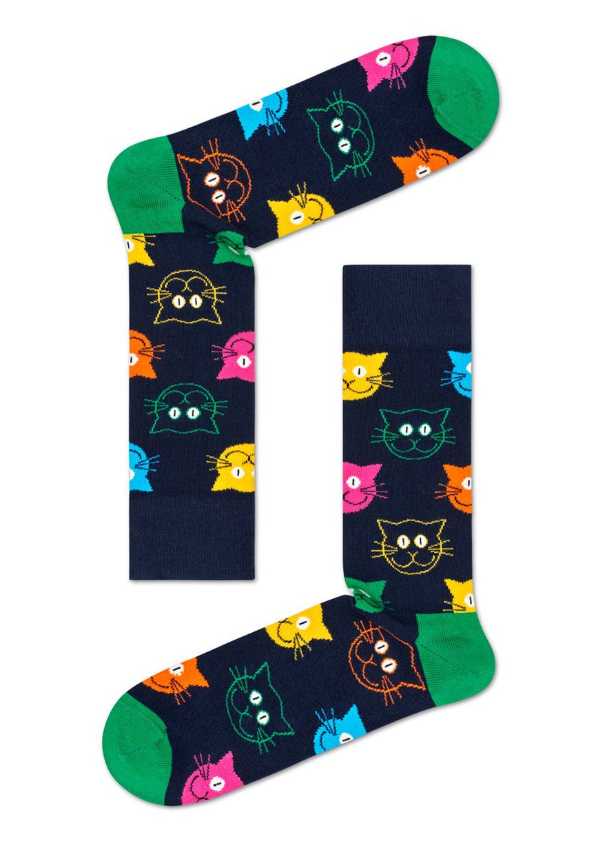 Gift Set Happy Socks 3-Pack Mixed Cat Socks | ITL-7704383