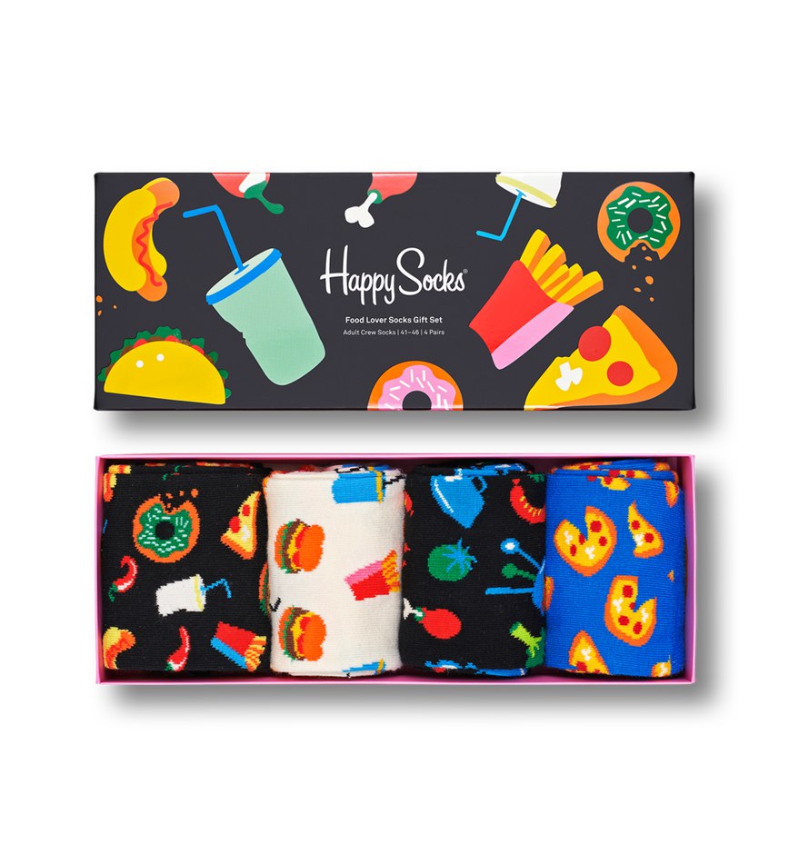 Gift Set Happy Socks 4-Pack Food Lover Socks | JYH-0961948